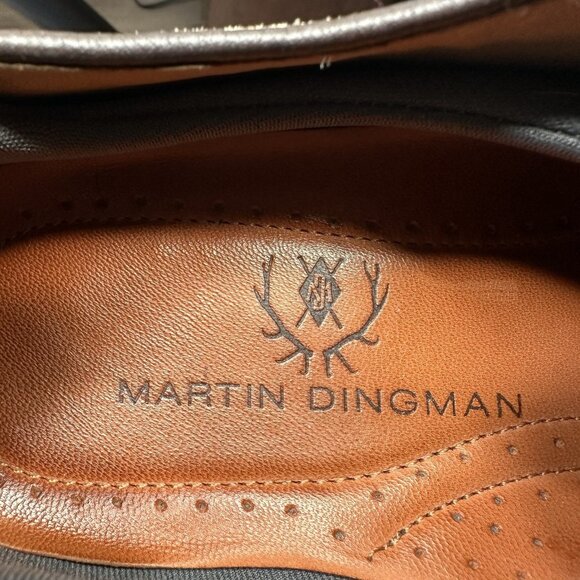 Martin Dingman Countryaire Mens Size 11.5 MN Wingtip Oxford Gray Suede Plain Toe - Picture 8 of 9